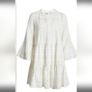 ELAN METALLIC BELL SLEEVE COVER-UP DRESS SX SMALL NWOT